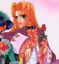 Juri from Revolutionary Girl Utena in an illustration by Chiho Saito.